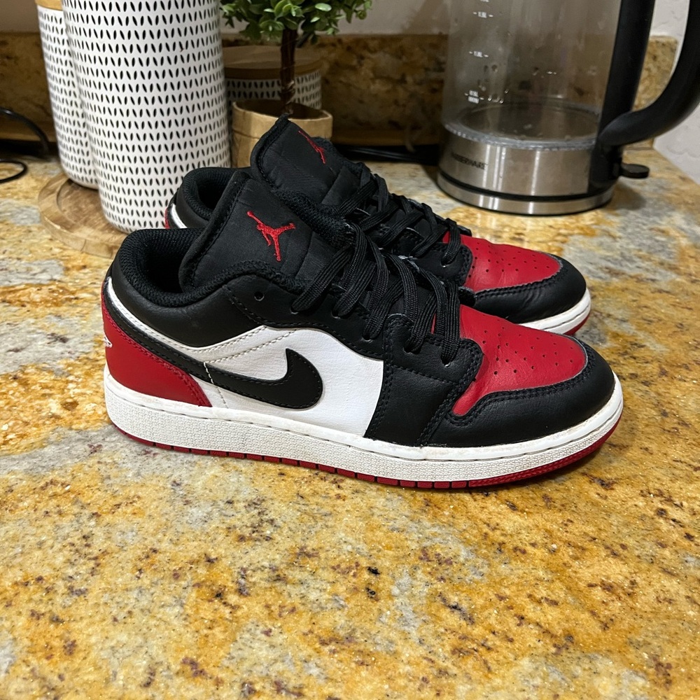 Jordan Black and Red Sneakers Classic Design